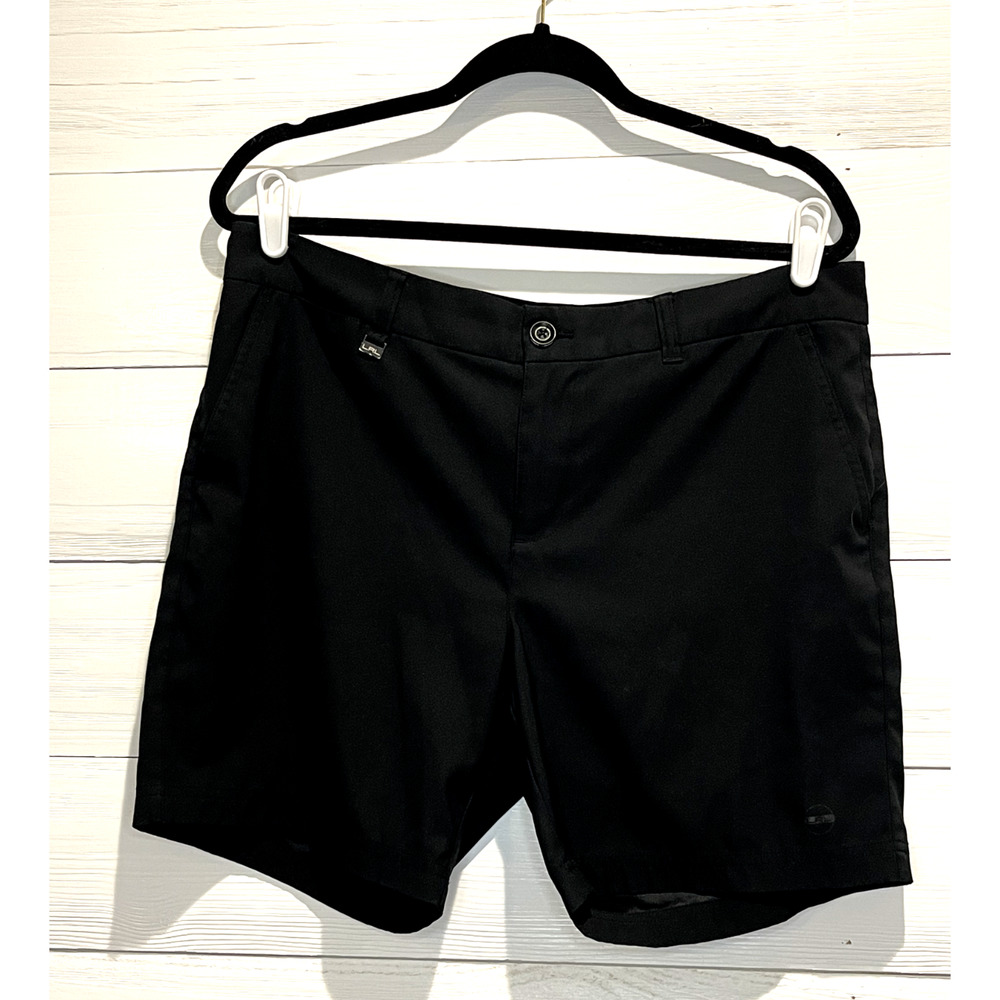 Lauren Ralph Lauren Active Women's Black 10" Inseam Long Shorts Golf Walking 10